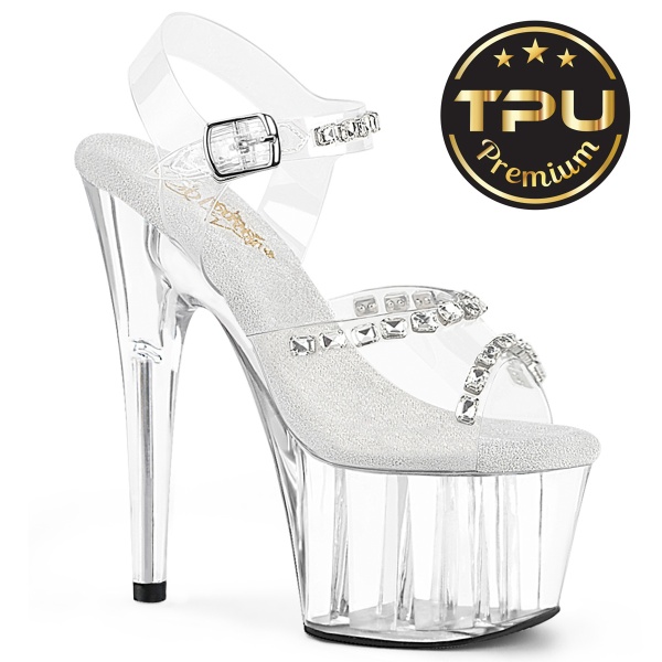 Pleaser ADORE-708PREM-STN Clr TPU/Clr