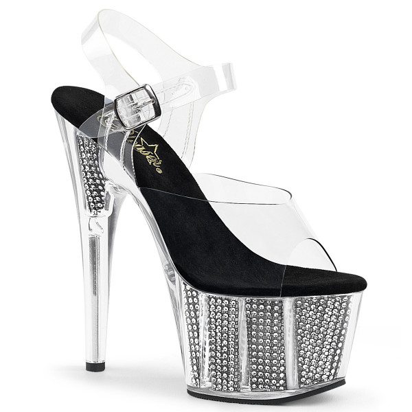 Pleaser ADORE-708SRS Clr/Blk SRS
