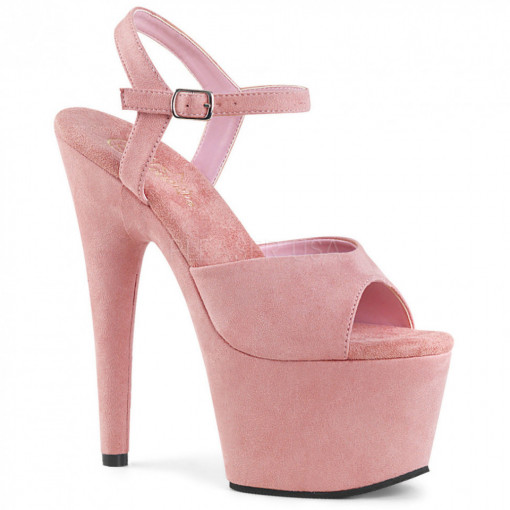 Pleaser ADORE-709FS B. Pink Faux Suede/B. Pink Fau
