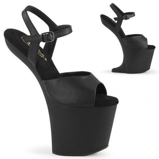 Pleaser CRAZE-809 Blk Faux Leather/Blk Matte