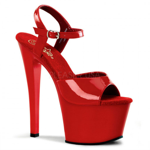Pleaser SKY-309 Red Pat/Red