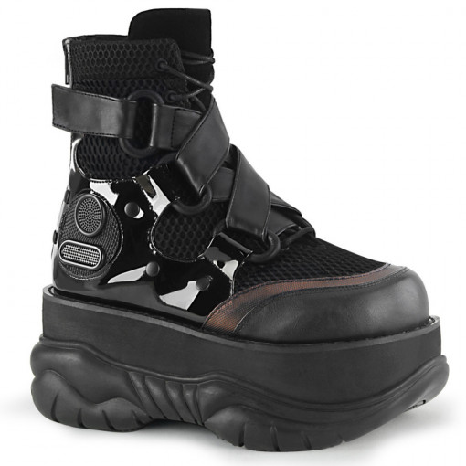 Stivaletti Demonia NEPTUNE-126 Blk Vegan Leather - 43