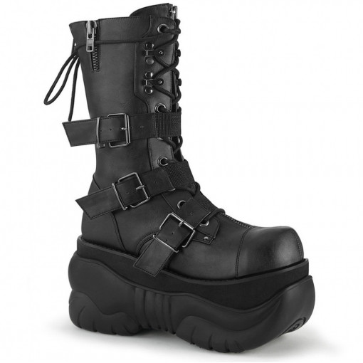 Demonia BOXER-230 Blk Vegan Leather