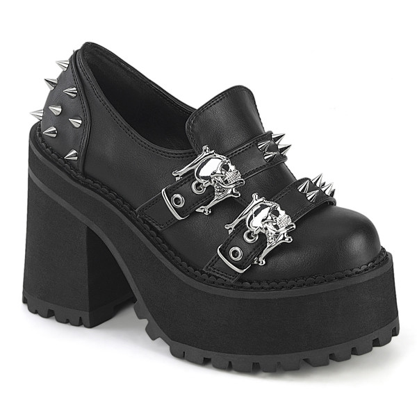 Demonia Cult BOXER Blk Vegan Leather
