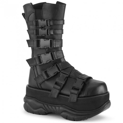 Demonia Cult NEPTUNE-210 Blk Vegan Leather