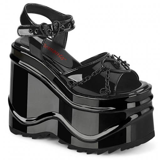 Demonia Cult WAVE-09 Blk Pat
