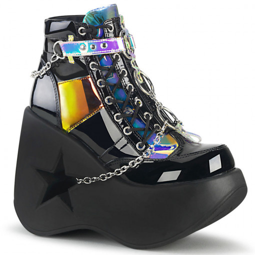 Demonia DYNAMITE-101 Blk Pat-Magic Mirror TPU