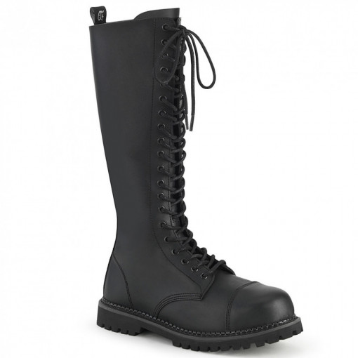 Demonia RIOT-20 Blk Vegan Leather