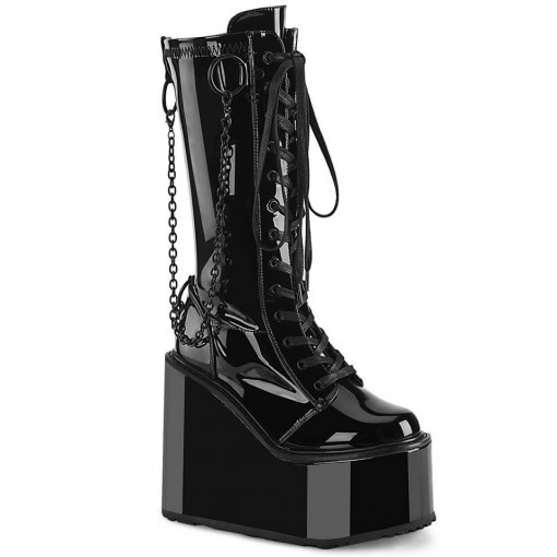 Demonia SWING-150 Blk Stretch Pat
