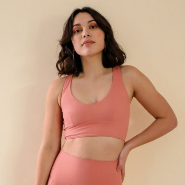 MADEMOISELLE SPIN - LOUISE TOP TERRACOTTA PINK