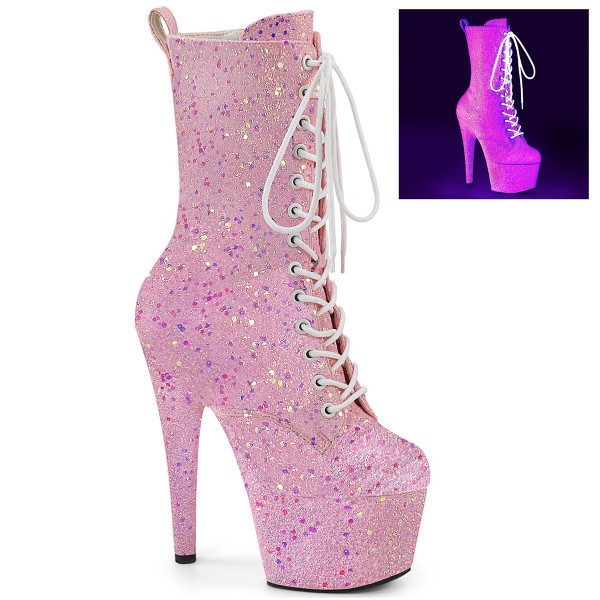 Pleaser ADORE-1040-IG Neon B. Pink Iridescent Glitter/M