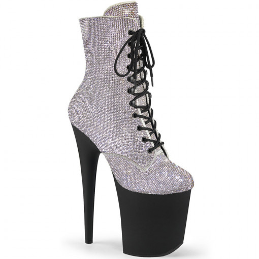 Pleaser FLAMINGO-1020RS Slv RS/Black Matte