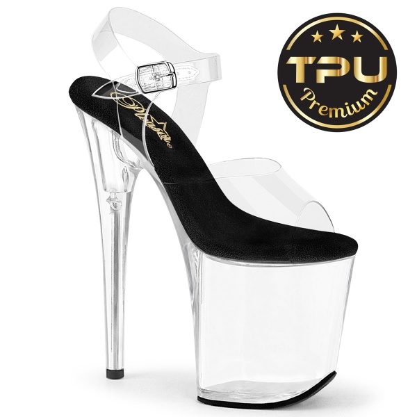 Pleaser FLAMINGO-808PREM Clr TPU-Blk/Clr