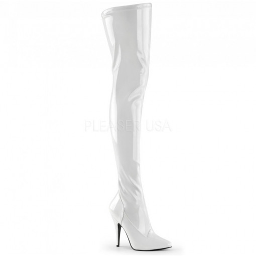 Pleaser SEDUCE-3000 Wht Str Pat