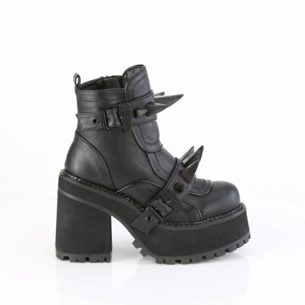 Stivali Demonia Cult ASSAULT-72Blk Vegan Leather