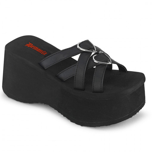 Demonia FUNN-15 Blk Vegan Leather