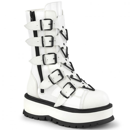 Demonia SLACKER-160 Wht Pat