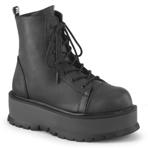 Demonia SLACKER-55 Blk Vegan Leather