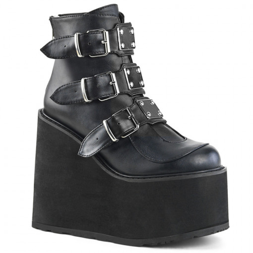 Demonia SWING-105 Blk Vegan Leather