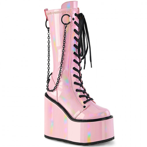 Demonia SWING-150 B. Pink Holographic Stretch Pat