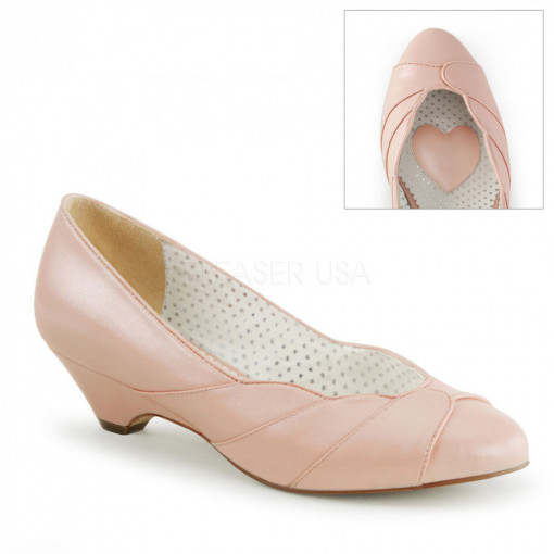 Pin Up Couture LULU-05 B. Pink Faux Leather