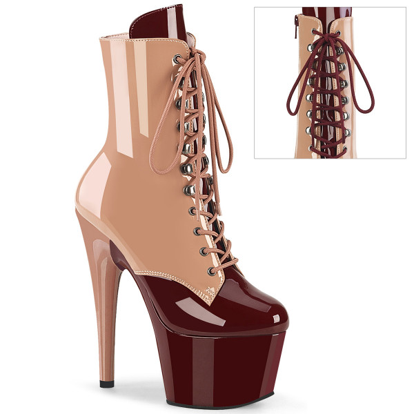 Pleaser ADORE-1020DC Blush-Burgundy Pat/M