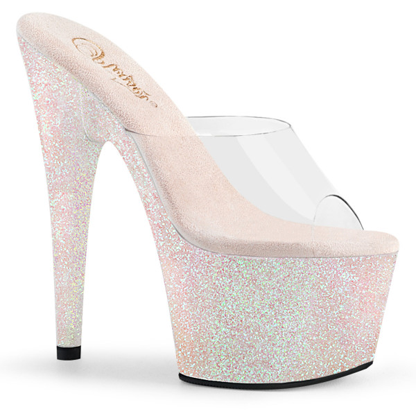 Pleaser ADORE-701HMG Clr/Opal Multi Mini Glitter