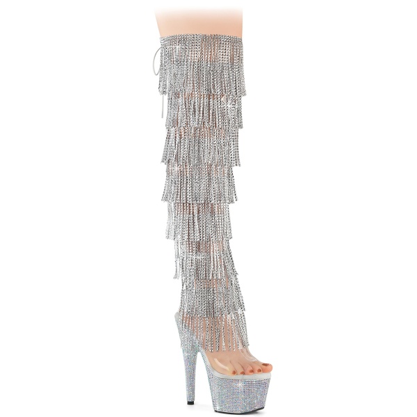 Pleaser BEJEWELED-3019C-RSF- Clr/Slv AB RS