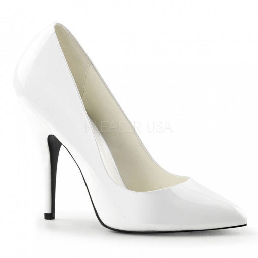 Pleaser SEDUCE-420 Wht Pat