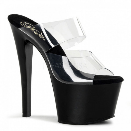 Pleaser SKY-302 Clr/Blk