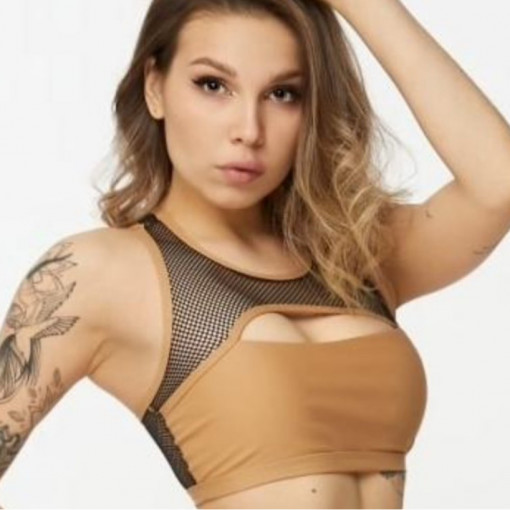 Polerina Anela – Black and Beige Top spedizione subito H24