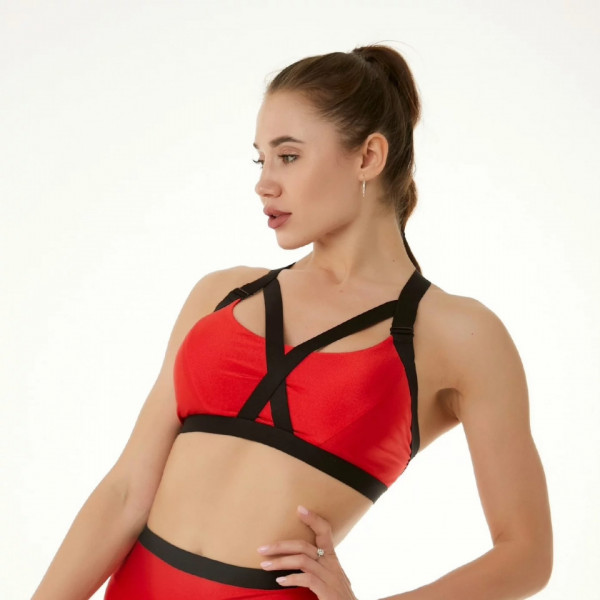 Polerina Wear - Top Shibari - Red