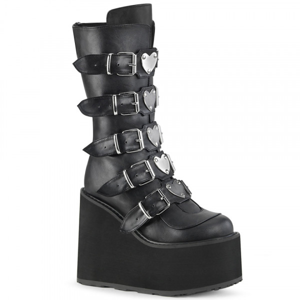 Stivali Demonia SWING-230 Blk Vegan Leather - 38