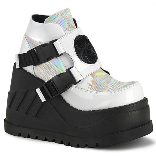 Demonia STOMP-15 Wht Patent-Multi