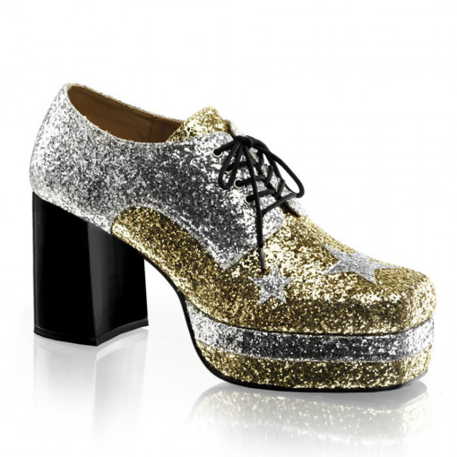 Funtasma GLAMROCK-02 Slv-Gold Glitter