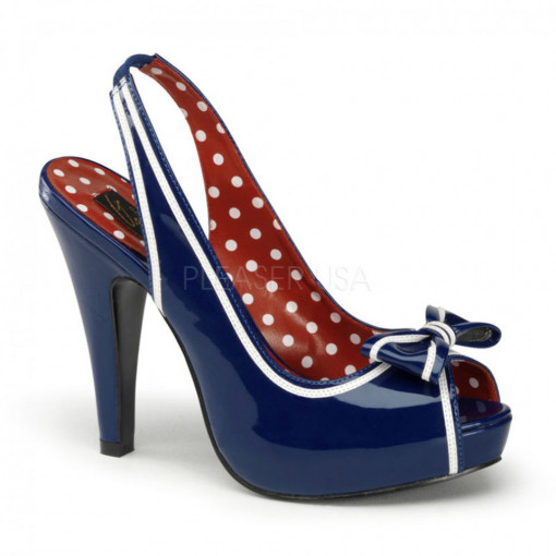 Pin Up Couture BETTIE-05 Navy Blue Pat
