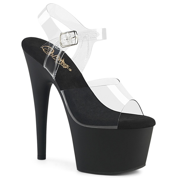 Pleaser ADORE-708 Clr/Blk Matte