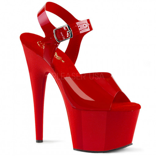 Pleaser ADORE-708N Red (Jelly-Like) TPU/Red