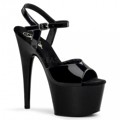 Pleaser ADORE-709 Blk Pat/Blk