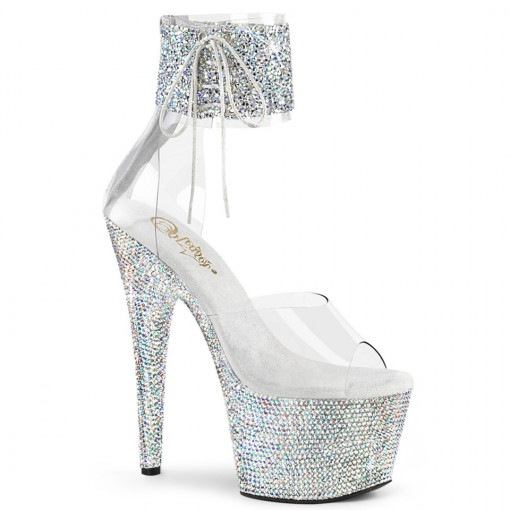 Pleaser BEJEWELED-724RS-02 Clr-Slv Multi RS/Slv AB
