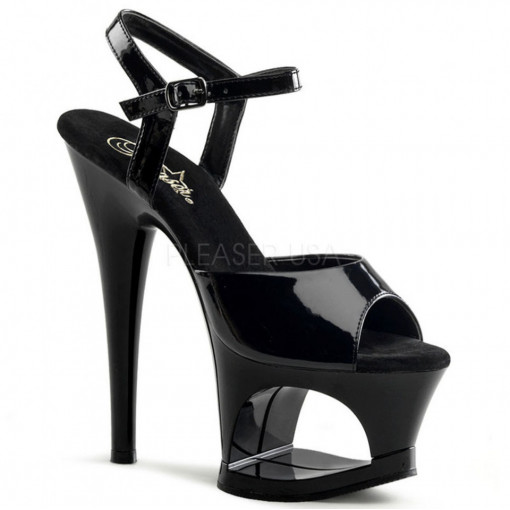 Pleaser MOON-709 Blk/Blk
