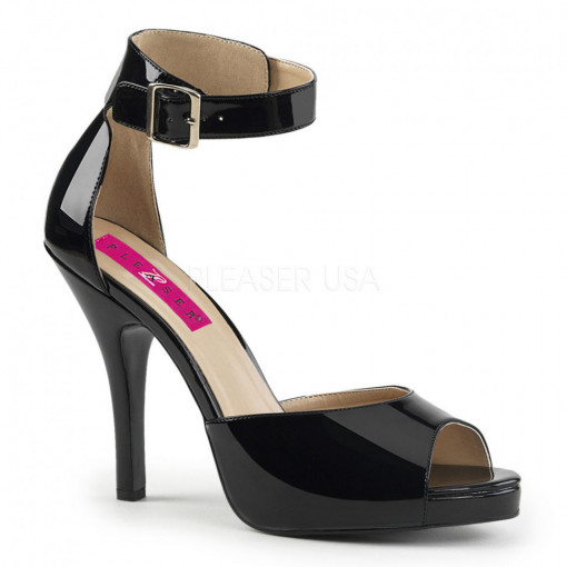 Pleaser Pink Label EVE-02 Blk Pat