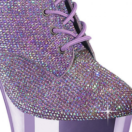 stivaletti con tacco e plateau