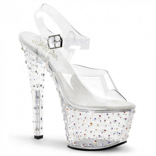 Pleaser STARDANCE-708 Clr/Clr-Slv Multi RS