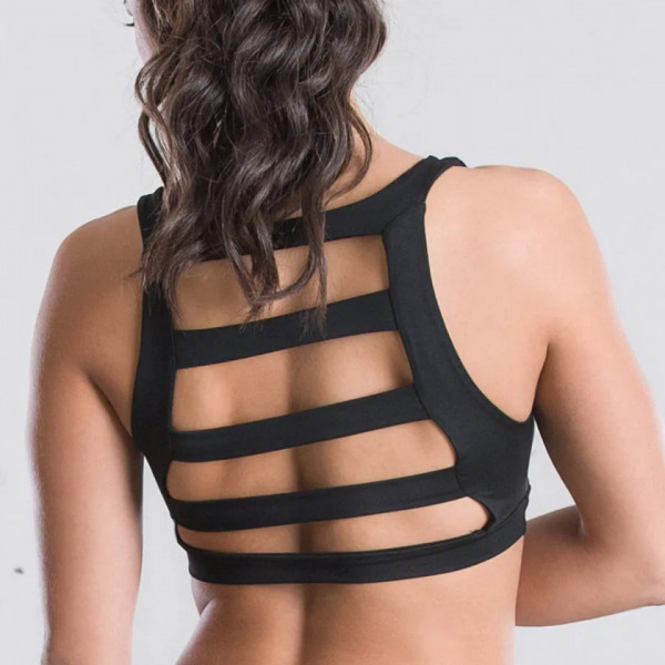 POINT OUT POLE WEAR - Trapped in Straps Top Pronta consegna
