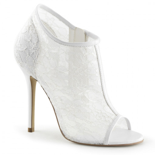 Fabulicious AMUSE-56 Ivory Lace-Mesh