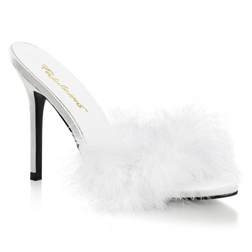 Fabulicious CLASSIQUE-01F Wht Pu-Fur