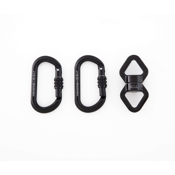 Lupit Pole Aerial basic rigging set for Flying pole (2x carabinier + 1x swivel)