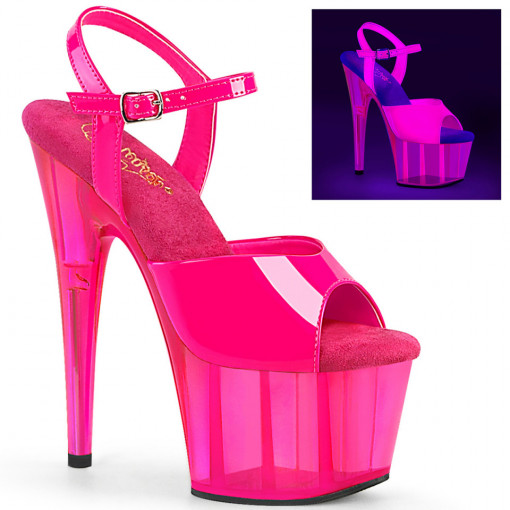 Pleaser ADORE-709UVT Neon H. Pink Pat/H. Pink Tinted