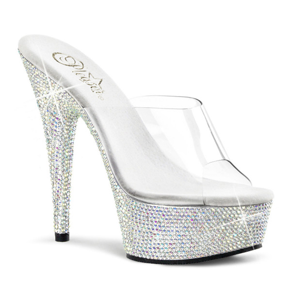 Pleaser BEJEWELED-601DM Clr/Slv Multi RS